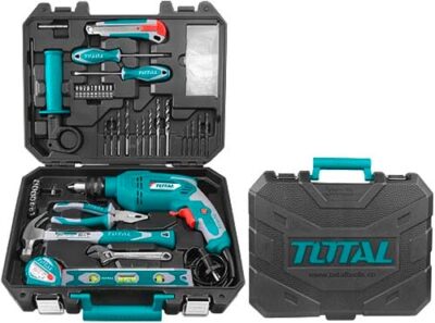 Bộ máy khoan búa 101 món  hiệu Total THKTHP1012E