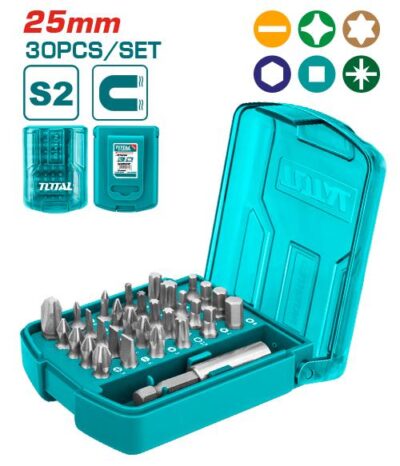Bộ 30 mũi bắt vít 25mm hiệu Total TACSD10306