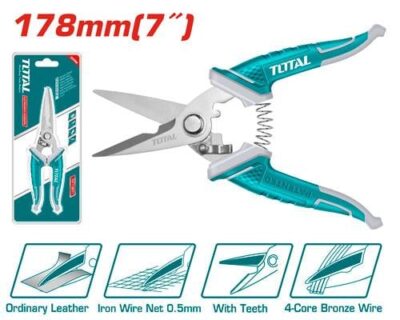 Kéo thợ điện 178mm  hiệu Total THT117871