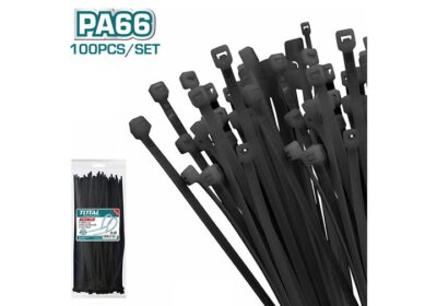 Bộ 100 Dây Rút Nhựa Đen 200×3.6mm Total THTCTB20036