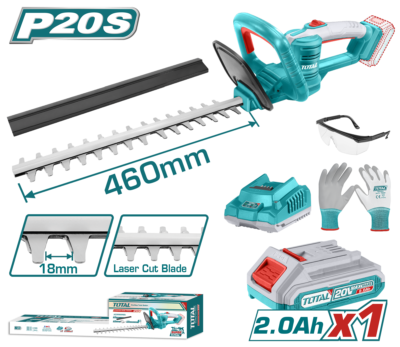Máy cắt hàng rào dùng pin Lithium-ion hiệu Total 20V THTLI20461