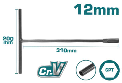 Chìa Vặn Chữ T 12mm Hiệu Total THTSWB1201