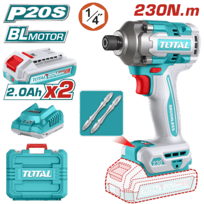 Máy siết vít không chổi than dùng pin Lithium-ion 20V Total TIRLI2023