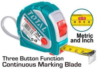 Thước Dây Thép Nền Vàng Hiệu Total TMT126031