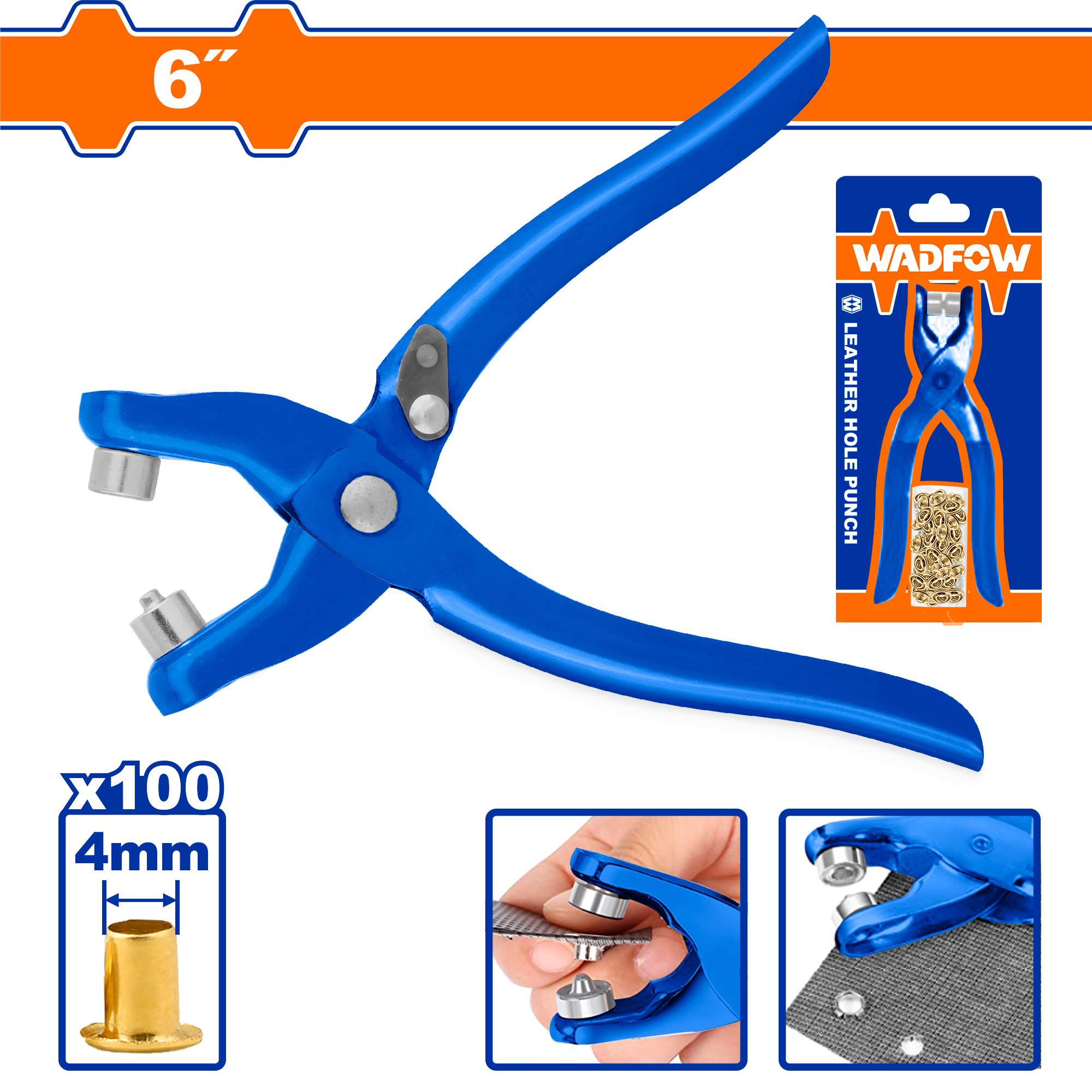 WLH3601 Kềm Bấm Khoen 6″ Wadfow WLH3601