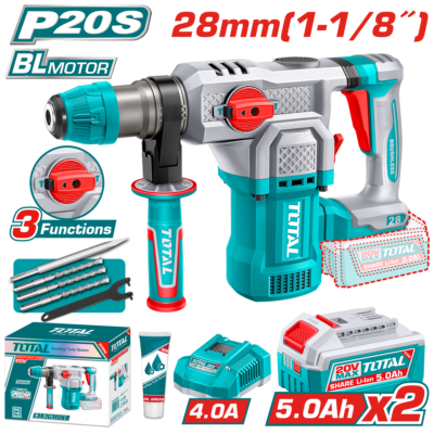 Máy khoan động lực không chổi than dùng pin 20V Total TRHLI202862