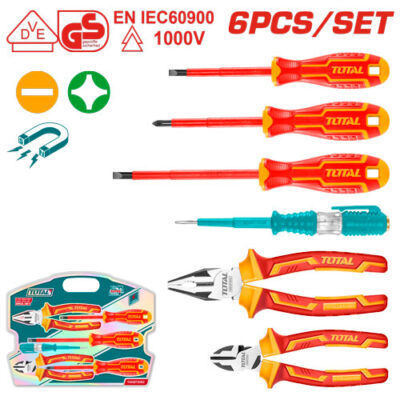 Bộ 6 công cụ cách điện hiệu Total THKIST3062