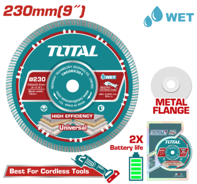 Đĩa cắt gạch siêu mỏng 230mm Total TAC062301