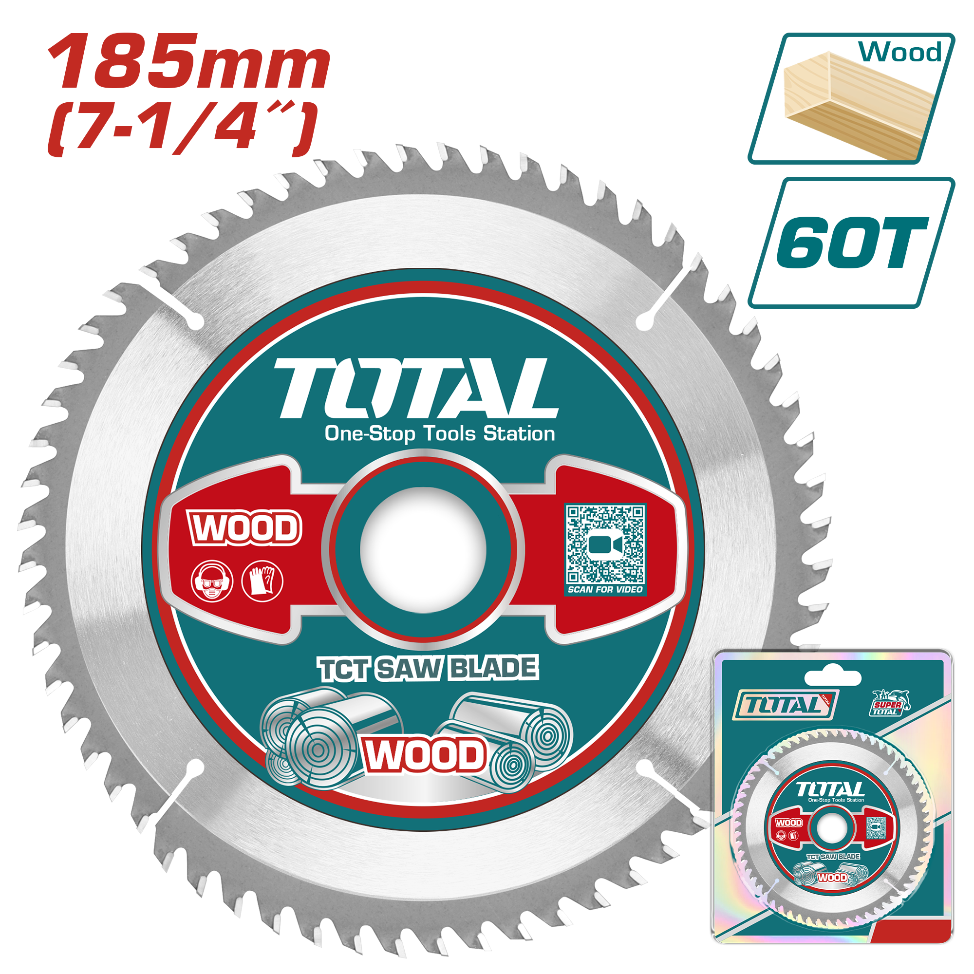 Lưỡi cưa TCT 165mm hiệu Total TAC2323111