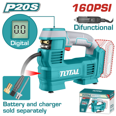 Máy nén khí tự động dùng pin Lithium-ion 20V Total TACLI2012