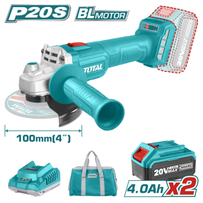 Máy mài góc dùng pin Lithium 20V Hiệu Total TAGLI201072