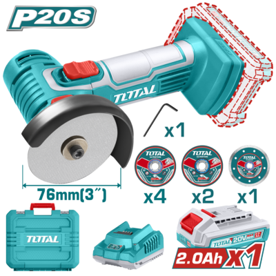 Máy cắt/mài mini cầm tay dùng pin Lithium-ion 20V Total TAGLI76012