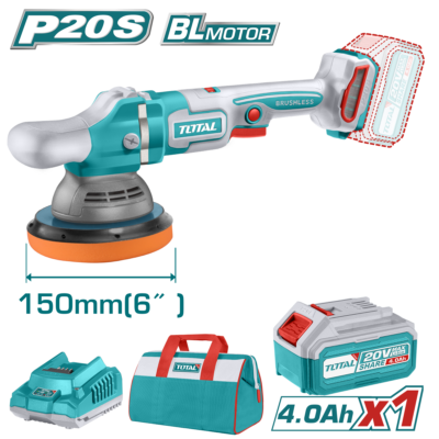 Máy đánh bóng không chổi than dùng pin Lithium-Ion 20V Total TAPLI20151