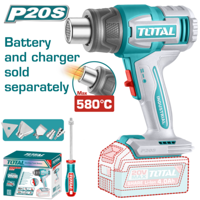 Máy thổi nhiệt dùng pin Lithium 20V (không kèm pin & sạc) Total TBLI2008