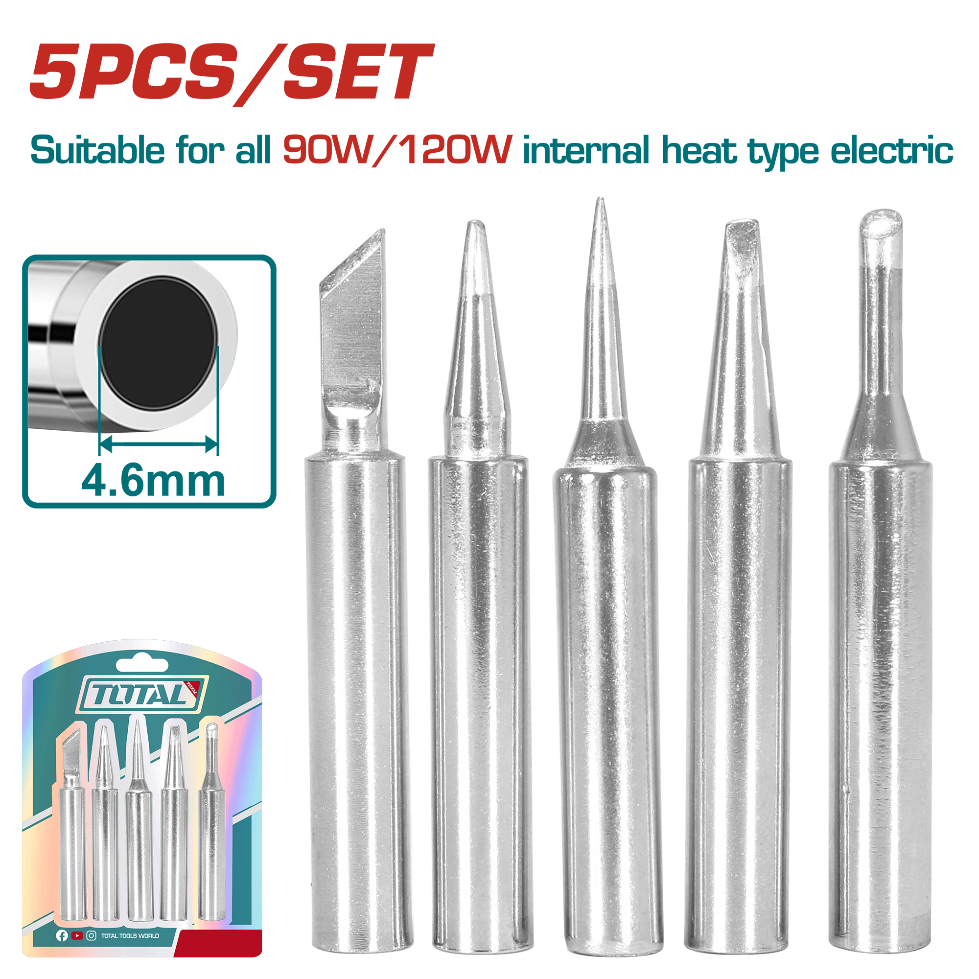 Bộ 5 đầu mỏ hàn TET065461