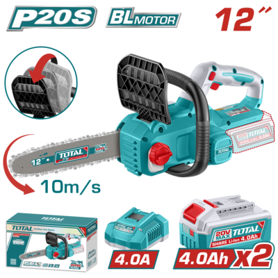 Máy cưa xích 12" cầm tay không chổi than dùng pin lithium-ion TGSLI201262