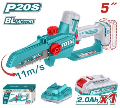 Máy cưa cắt cành 5" cầm tay không chổi than dùng pin lithium-ion TGSLI20561