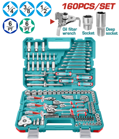 Bộ 160 công cụ kết hợp Total THKTHP61607