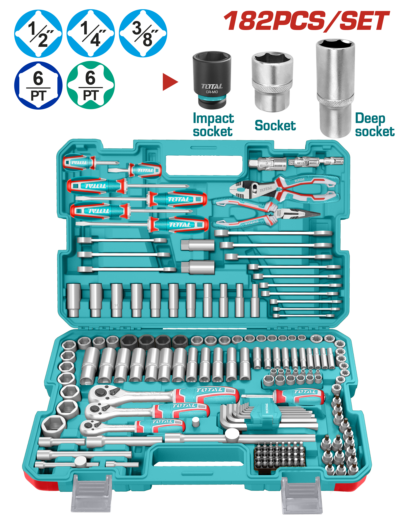 Bộ 182 công cụ kết hợp Total THKTHP61827
