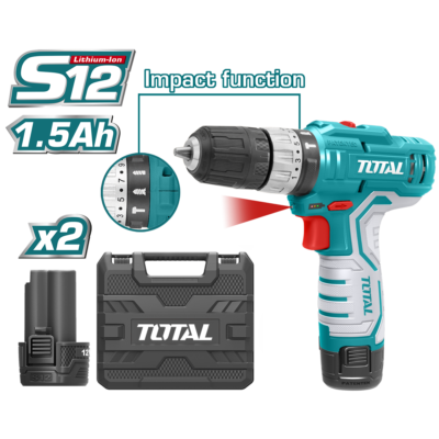 Máy khoan búa pin Lithium-Ion 12V Total TIDLI1232