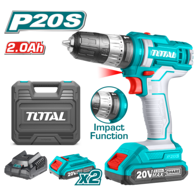 Máy khoan búa dùng pin Lithium-Ion 20V Total TIDLI20012