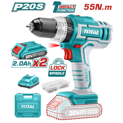 Máy khoan búa dùng pin Lithium-ion 20V Total TIDLI20031