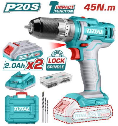 Máy khoan búa dùng pin 20V Total TIDLI201452