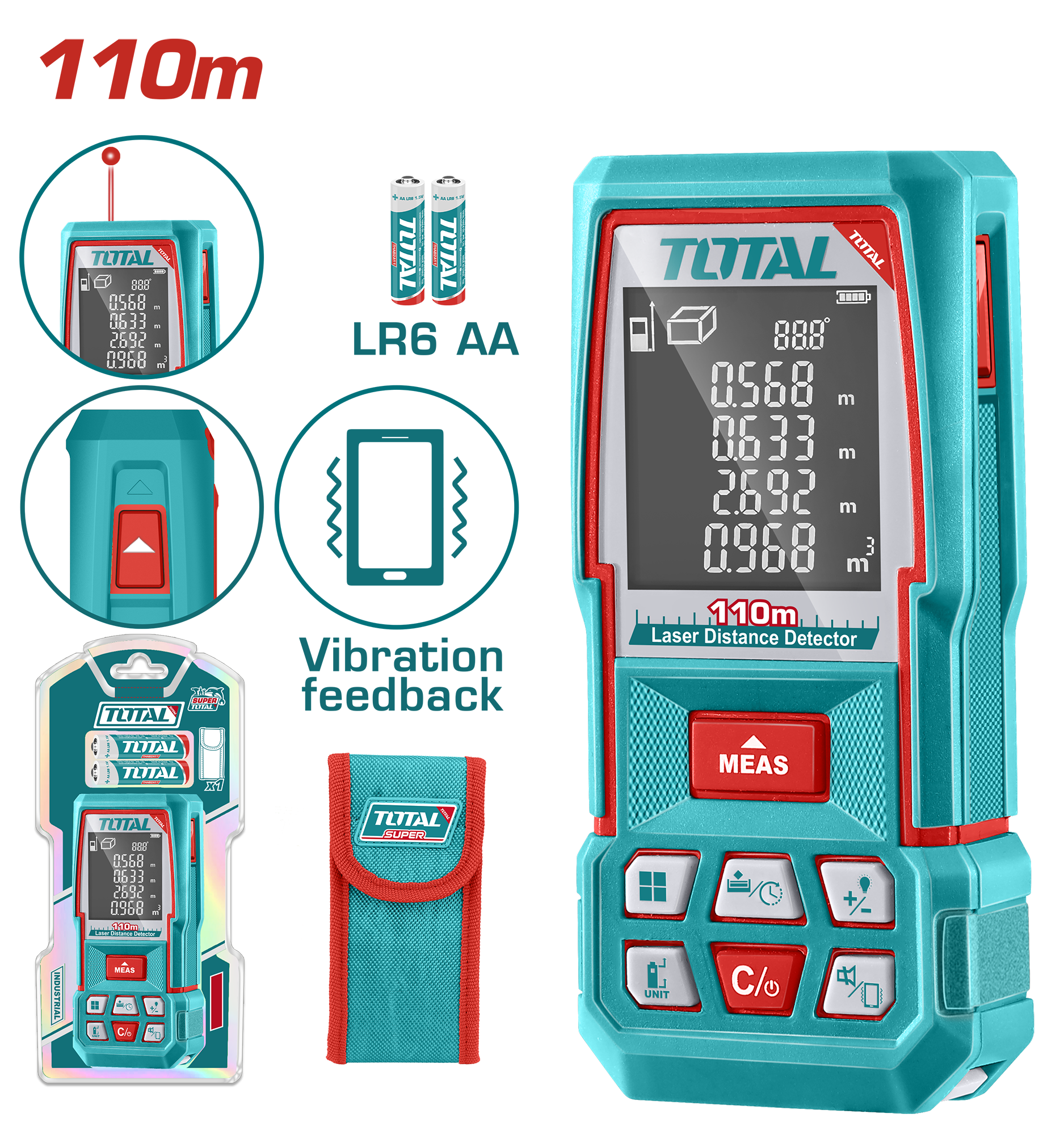 Máy đo khoảng cách tia laser 110mm TMT510369