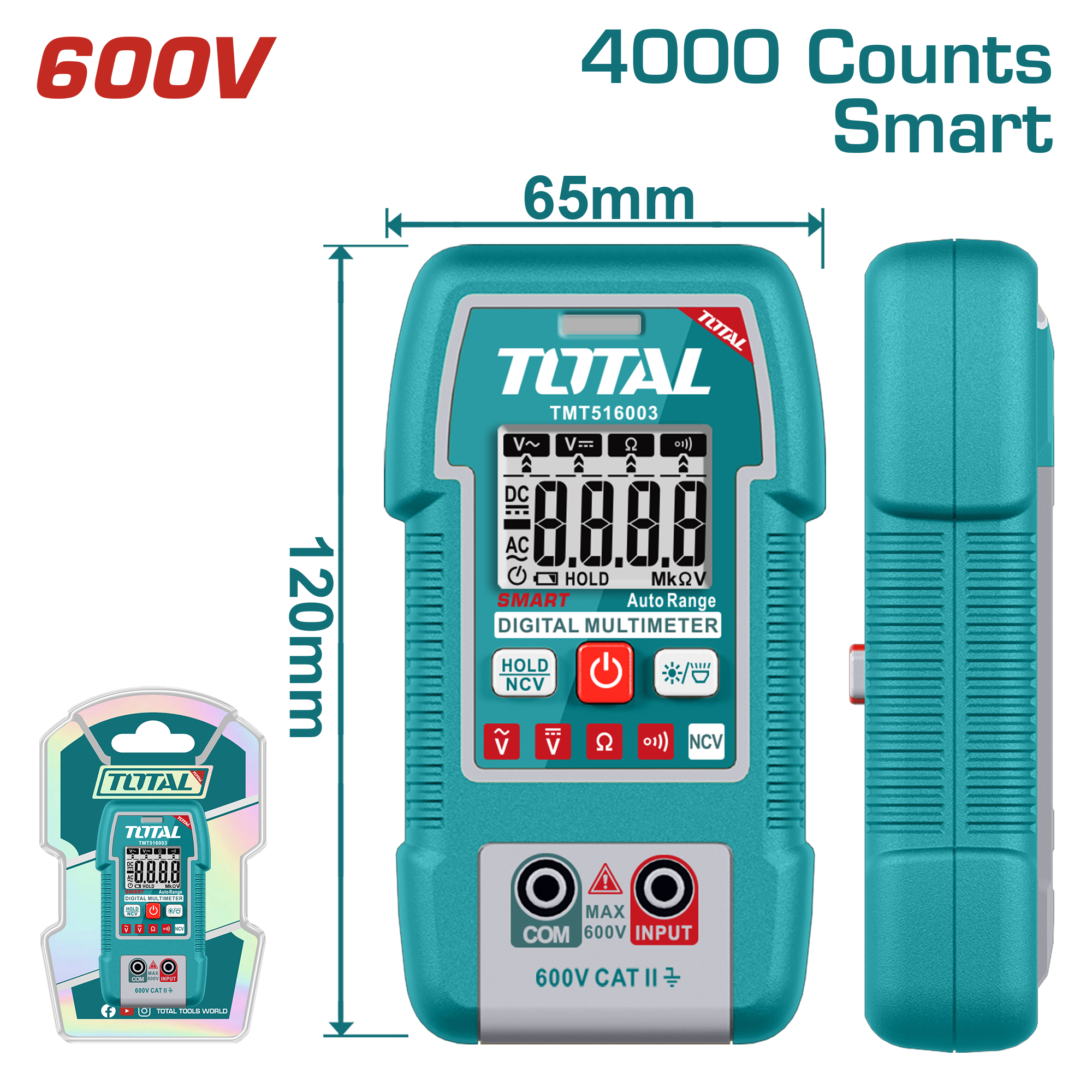 Đồng hồ đo điện vạn năng kỹ thuật số TMT516003