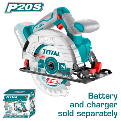 Máy cưa đĩa tròn dùng pin Lithium-Ion 20V (không kèm pin và sạc) hiệu Total TSLI1651