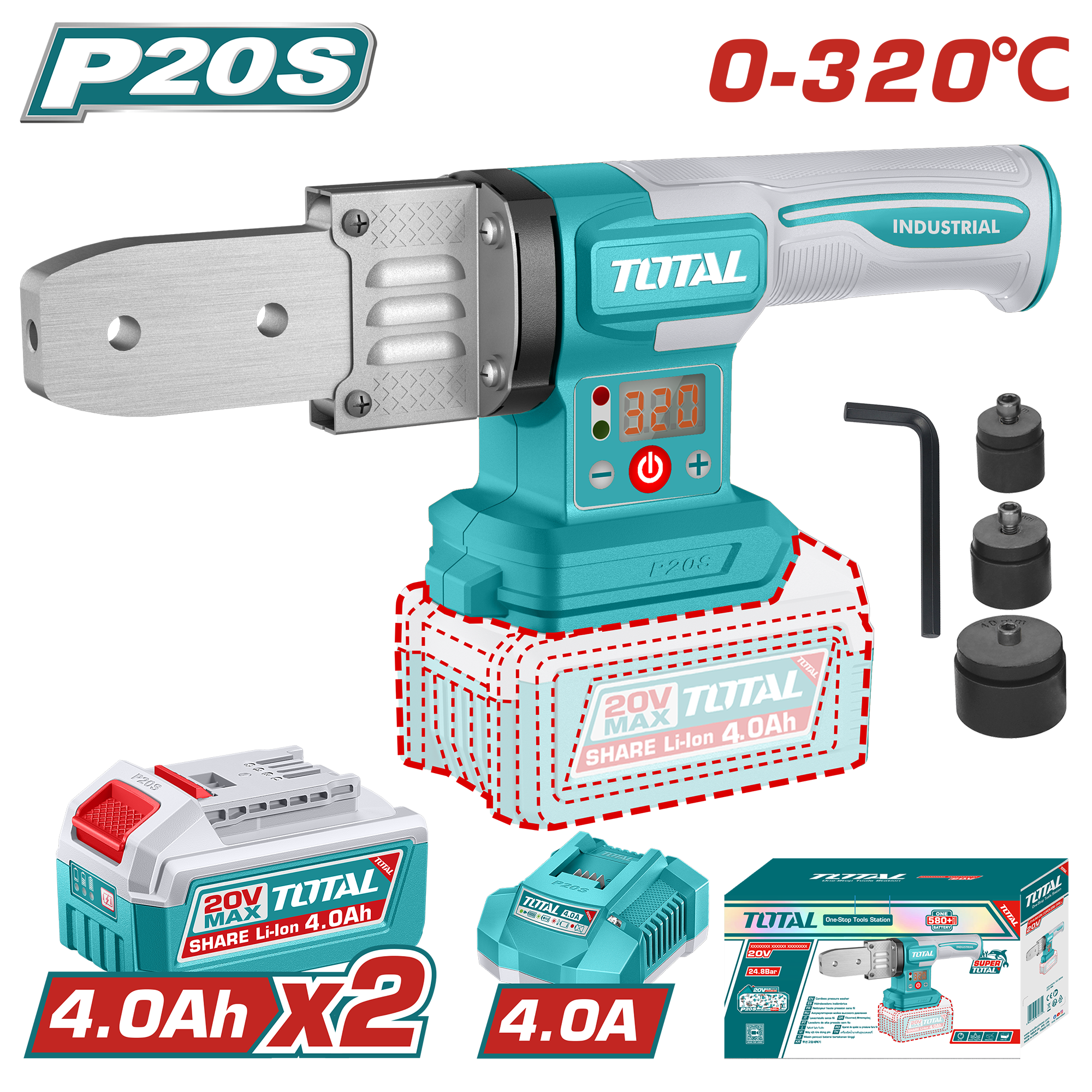 Máy hàn ống nước dùng pin lithium-ion 20V TWTLI20182