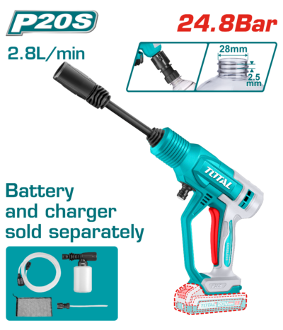 Máy xịt rửa dùng pin Lithium-ion 20V Hiệu Total TPWLI2036