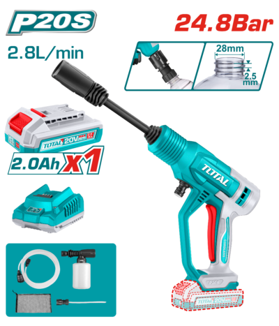 Máy xịt rửa dùng pin Lithium-Ion 20V Hiệu Total TPWLI20362