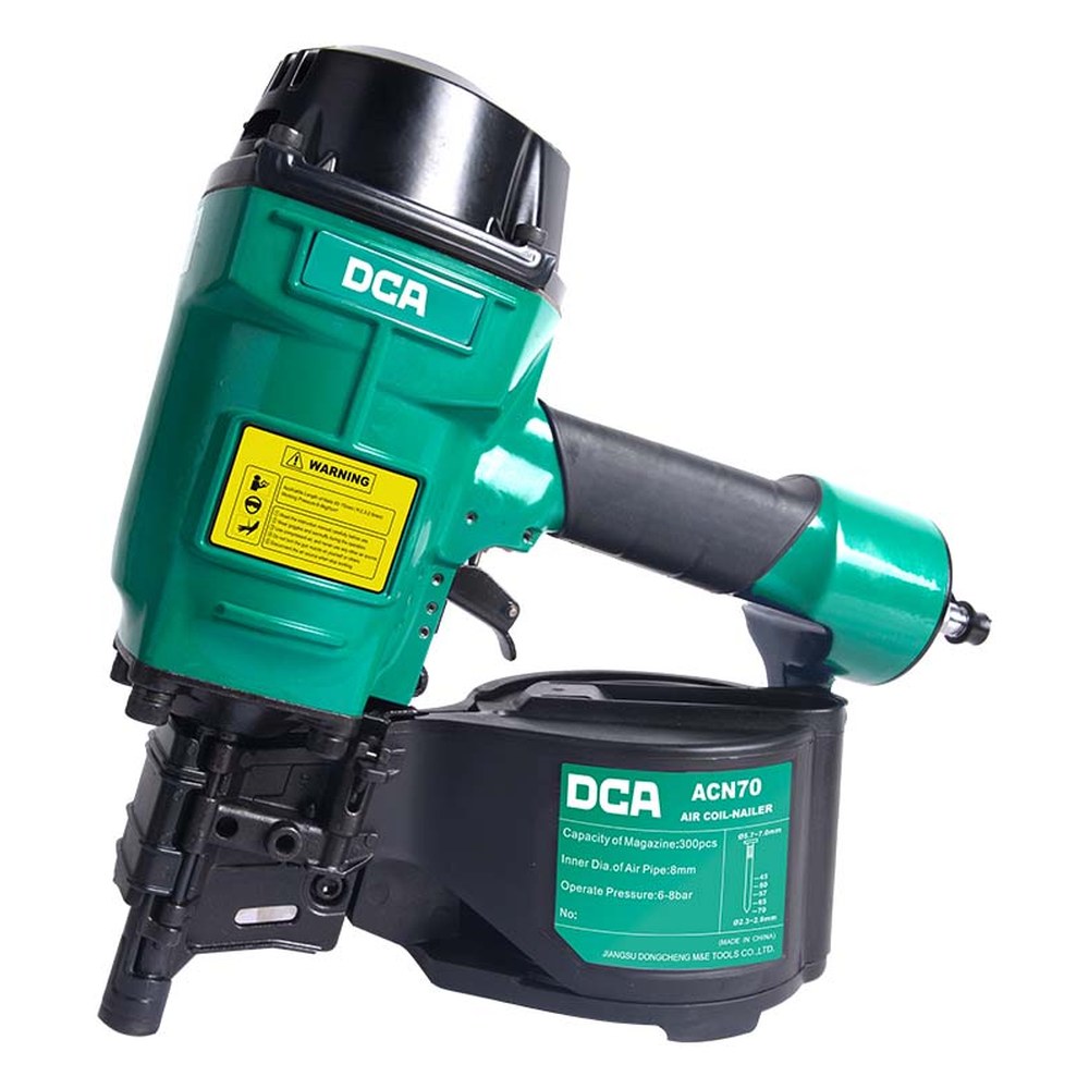 Súng bắn đinh cuộn dùng hơi, đinh 45-70mm Hiệu DCA ACN70