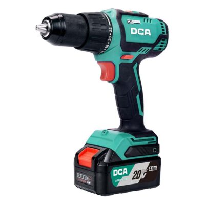 Máy khoan vặn vít dùng pin 20V không chổi than 60N.m (kèm 2 pin 4.0Ah, sạc) Hiệu DCA ADJZ04-13EM