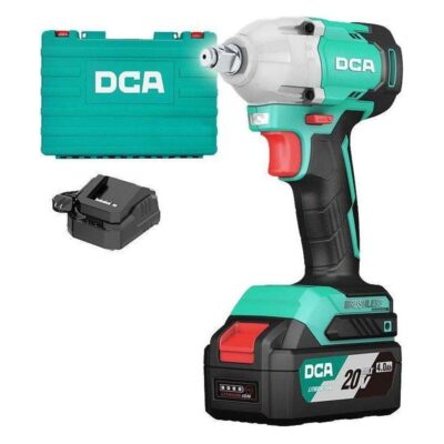 Máy siết bu lông dùng pin 20V không chổi than 298N.m (kèm 1 pin 2.0Ah) Hiệu DCA ADPB298DM