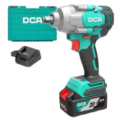 Máy siết bu lông dùng pin 20V không chổi than 488N.m (kèm 2 pin 4.0Ah) Hiệu DCA ADPB488EM