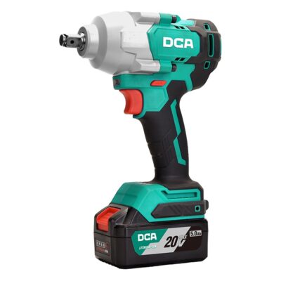 Máy siết bu lông dùng pin 20V không chổi than 698N.m (kèm 1 pin 5.0Ah, sạc) Hiệu DCA ADPB698DM