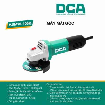 Máy mài góc 100mm công suất 850W Hiệu DCA ASM18-100B