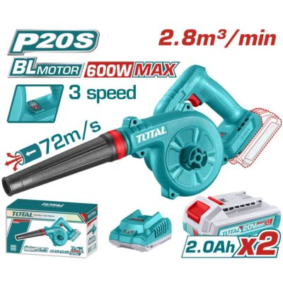 Máy thổi bụi không chổi than dùng pin lithium-ion 20V Total TABLI20682
