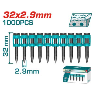 Bộ 10 đinh bê tông 32mm Hiệu TOTAL TAC02321