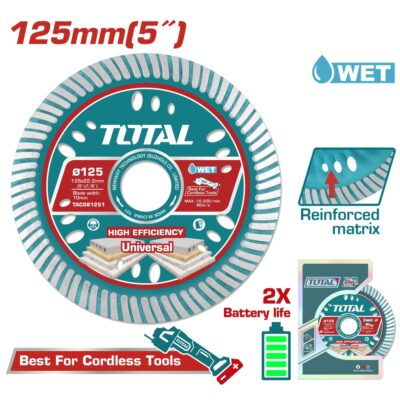 Đĩa cắt gạch siêu mỏng 125mm Hiệu TOTAL TAC061251