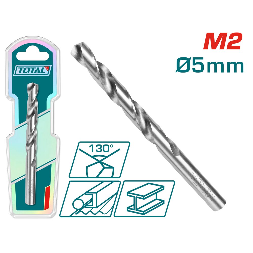Mũi khoan sắt M2 (5mm) Hiệu TOTAL TAC1200501