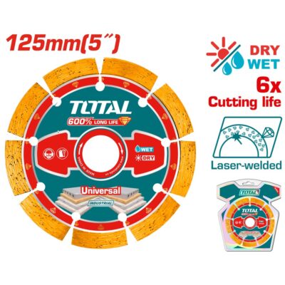 Đĩa cắt gạch hàn laser 125mm Hiệu TOTAL TAC2171251