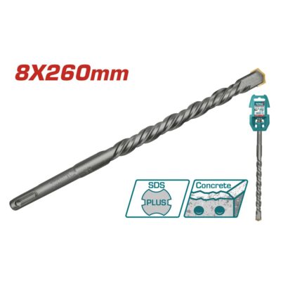 Mũi khoan bê tông đuôi gài 8x260mm Hiệu TOTAL TAC310804