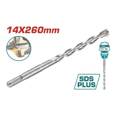Mũi khoan bê tông gài 4 cạnh (14x260) Hiệu TOTAL TAC311403C