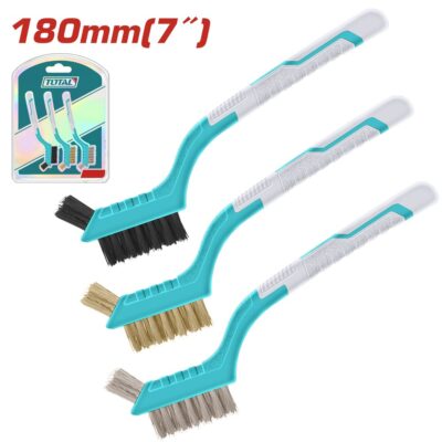 Bộ 3 bàn chải mài mòn 180mm Hiệu TOTAL TAC38033
