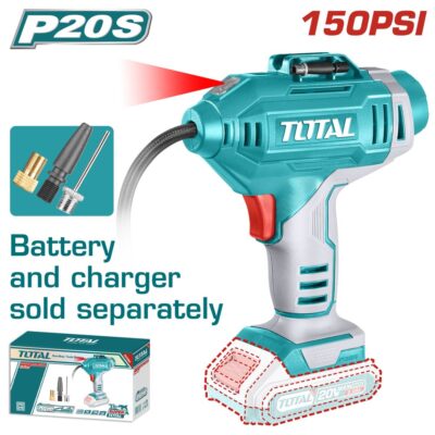 Máy bơm hơi cầm tay tự động dùng pin 20V (không kèm pin & sạc) Hiệu TOTAL TACLI2018