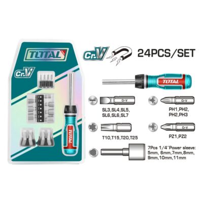 Bộ 24 tua vít Hiệu TOTAL TACSD30246