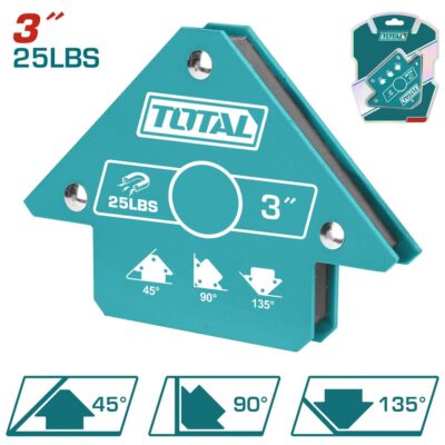 Ke góc nam châm hàn 3 góc 3 inch hiệu Total TAMWH25032